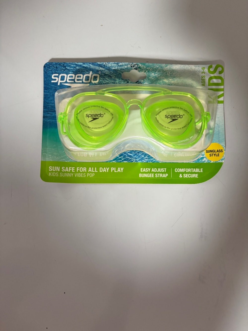 Speedo Kids Neon Green Swim Goggles